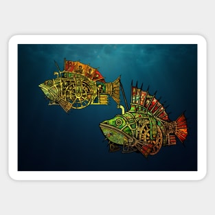 Steampunk Fish #3 Sticker